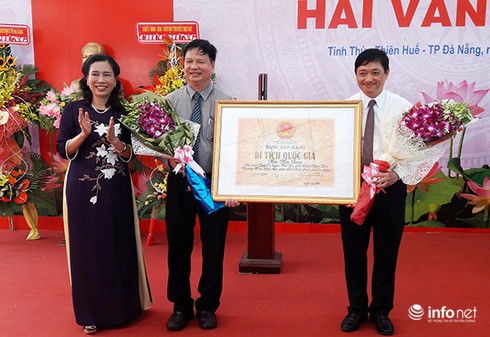 Đà Nẵng và Thừa Thiên Huế đón bằng Di tích quốc gia Hải Vân Quan - ảnh 1