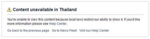 Facebook có nguy cơ bị chặn truy cập tại Thái Lan - ảnh 2
