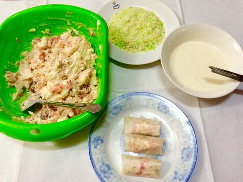 Cách làm nem bơ hải sản đơn giản, hấp dẫn cho ngày Tết - ảnh 6