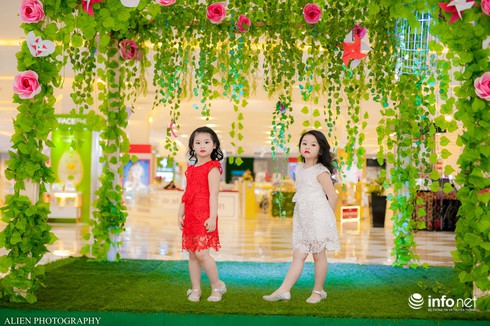 Mẫu nhí Linh Chi và Bảo Ngọc cực xinh trong thời trang ren hè siêu hot - ảnh 3