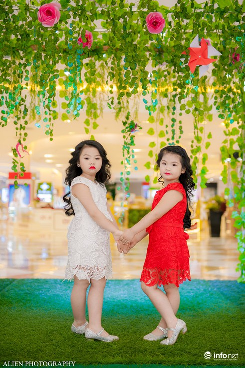 Mẫu nhí Linh Chi và Bảo Ngọc cực xinh trong thời trang ren hè siêu hot - ảnh 6