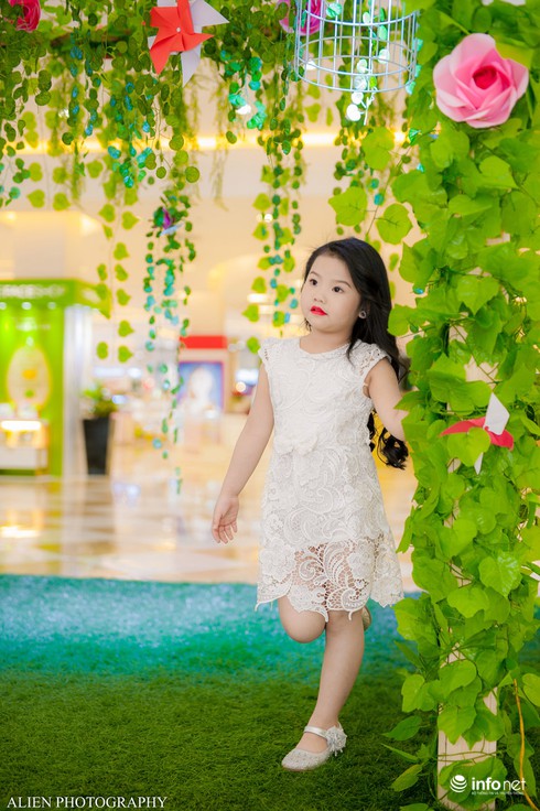 Mẫu nhí Linh Chi và Bảo Ngọc cực xinh trong thời trang ren hè siêu hot - ảnh 7