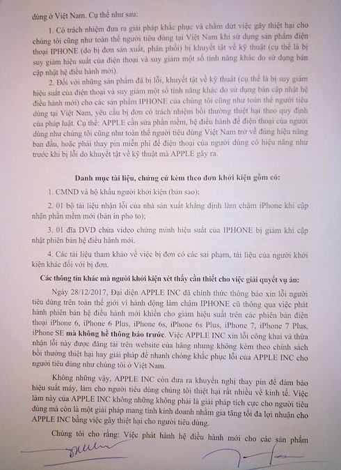Việt Nam tập hợp đơn kiện Apple vì làm chậm iphone - ảnh 2