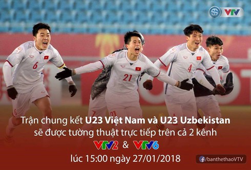 Sẽ tường thuật trực tiếp U23 Việt Nam - U23 Uzbekistan trên VTV2 và VTV6 - ảnh 1