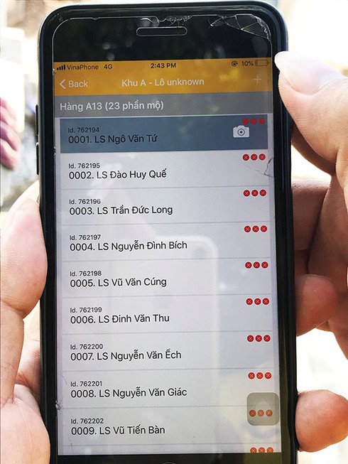 Thu thập dữ liệu mộ liệt sĩ: Ứng dụng công nghệ mới thiết thực - ảnh 6