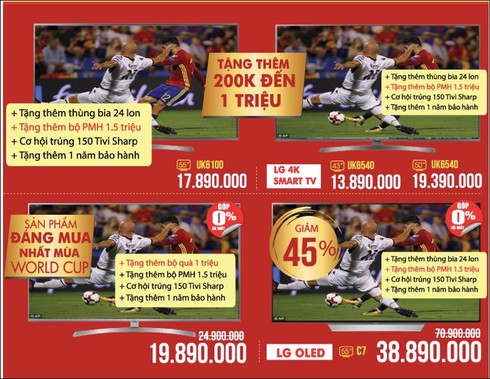 Tivi đồng loạt giảm giá chục triệu, gia tăng khuyến mại mùa World Cup - ảnh 2