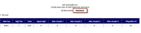 Hướng dẫn tra cứu điểm thi tuyển sinh vào lớp 10 tại Hà Nội năm học 2018-2019