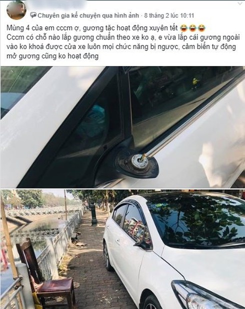 Hàng loạt chủ xế hộp lên mạng xã hội khóc ròng vì xe bị bẻ gương dịp Tết - ảnh 3