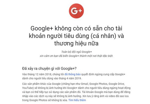 Google+: Mạng xã hội sát thủ của Facebook đã chính thức bị khai tử - ảnh 2