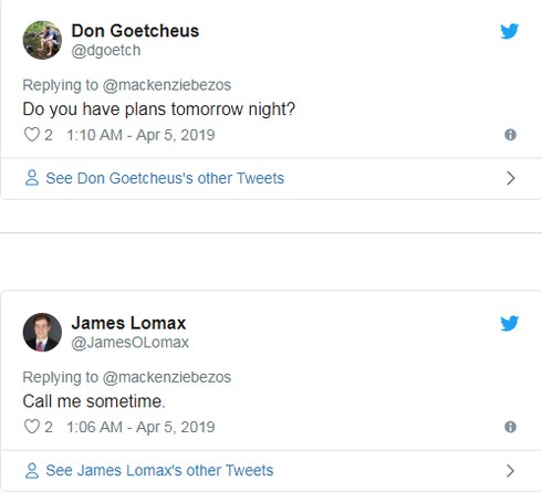 Hàng loạt đàn ông đổ xô vào Twitter vợ cũ CEO Amazon buông lời chọc ghẹo - ảnh 3