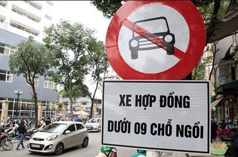11 tuyến phố ở Hà Nội cấm taxi và xe hợp đồng Grab, be hoạt động - ảnh 1