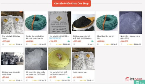 Bị cấm bán pháo, shop online bán… nguyên liệu làm pháo - ảnh 2