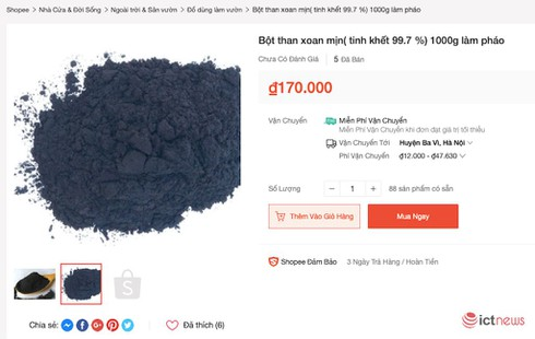 Bị cấm bán pháo, shop online bán… nguyên liệu làm pháo - ảnh 1