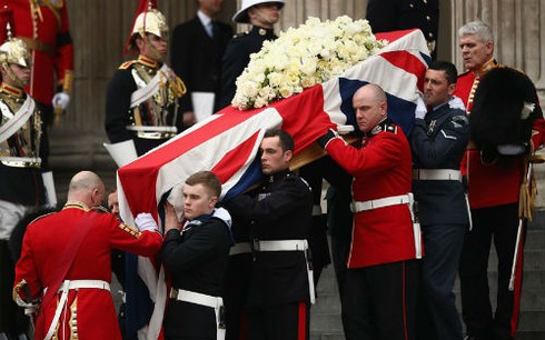 Nước Anh đưa tang “Bà đầm thép” Margaret Thatcher - ảnh 12