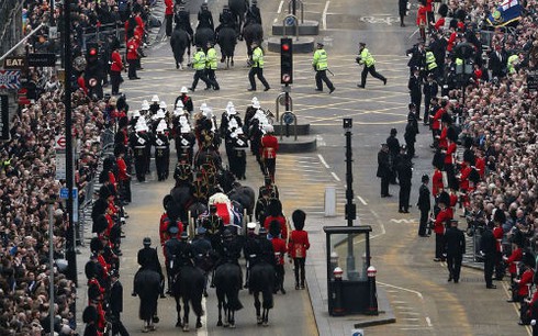 Nước Anh đưa tang “Bà đầm thép” Margaret Thatcher - ảnh 4