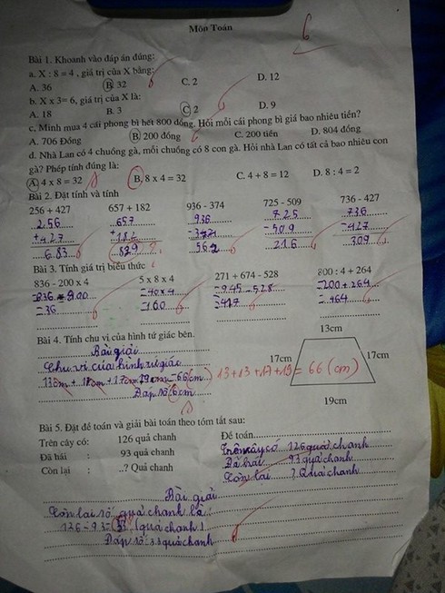 Tranh cãi 'nảy lửa' với bài toán tính gà: Viết 4x8 hay 8x4 mới đúng? - ảnh 1