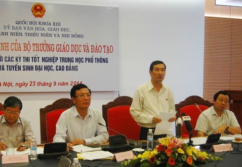 Bộ trưởng Bộ GDĐT: Thay đổi lớn ở kỳ thi đại học 2015 nằm ở đề thi - ảnh 1