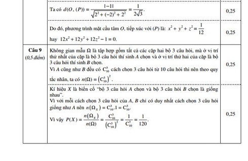 Kỳ thi THPT quốc gia: Bộ GDĐT công bố đề thi mẫu môn Toán - ảnh 14