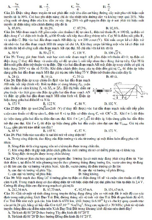 Kỳ thi THPT quốc gia: Bộ GDĐT công bố đề thi mẫu môn Vật lý - ảnh 4
