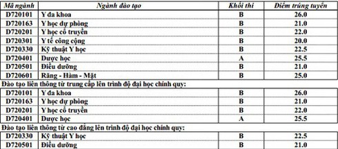 ĐH Nông nghiệp Hà Nội, ĐH Huế công bố điểm chuẩn - ảnh 3