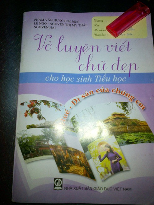 Vở luyện chữ đẹp của NXB Giáo Dục sai kiến thức - ảnh 1