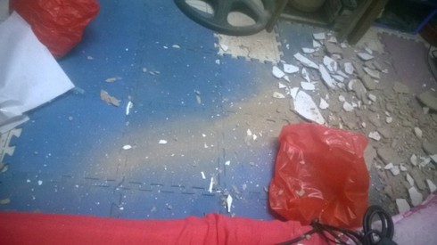 Lại sập vữa trần nhà KTX Học viện Báo chí và Tuyên truyền - ảnh 4