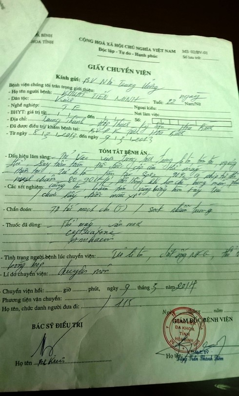 Bệnh nhi bị hoại tử cánh tay sau tiêm phòng lao đã tử vong - ảnh 2