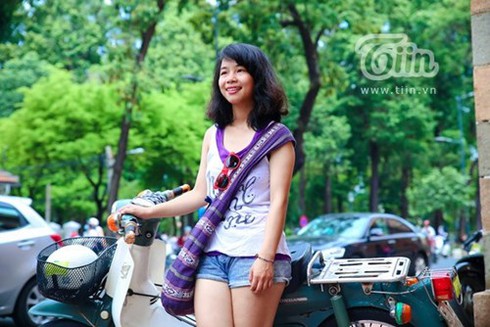 Gặp cô gái 22 một mình xuyên Việt với xe Cup 50 - ảnh 1