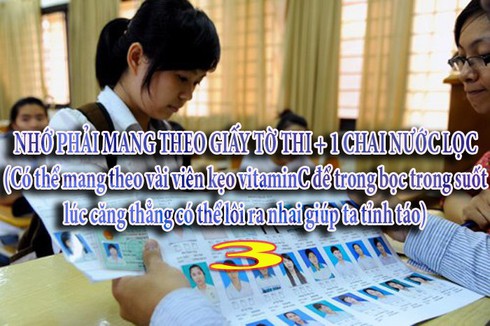 8 lời dặn dò thiết thực cho sĩ tử trước khi thi - ảnh 3