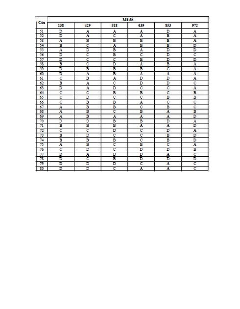 Đáp án Tiếng Nhật, Nga, Đức, Trung, Pháp khối D năm 2014 chính thức - ảnh 4