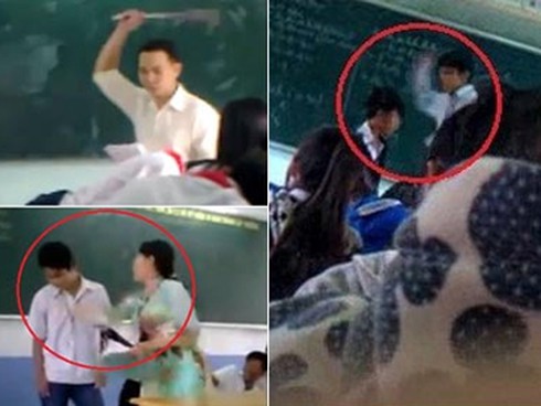 Cấm đứng lớp thầy giáo đánh học trò vì quên bảng cửu chương - ảnh 1