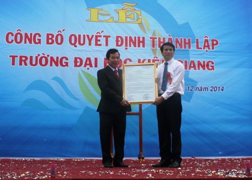 Công bố quyết định thành lập Trường ĐH Kiên Giang - ảnh 2