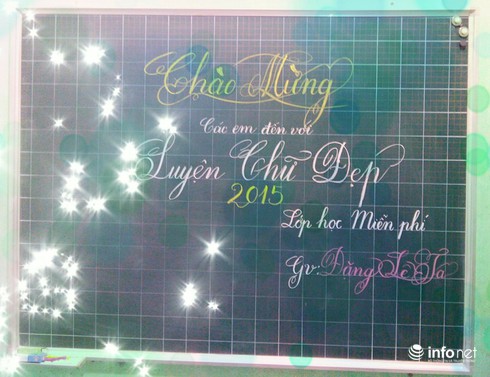 Chàng thạc sĩ phủ Thiên Trường viết chữ đẹp mê mẩn - ảnh 1