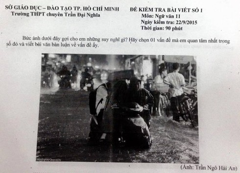 Con ngồi trên xe mẹ dắt trong mưa và bài văn về sự dựa dẫm - ảnh 1