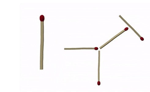 Di chuyển 1 que diêm để chú hươu quay sang trái - ảnh 2