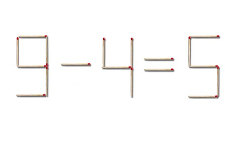 Thay đổi vị trí một que diêm để có bài toán đúng 3+4=5 - ảnh 2