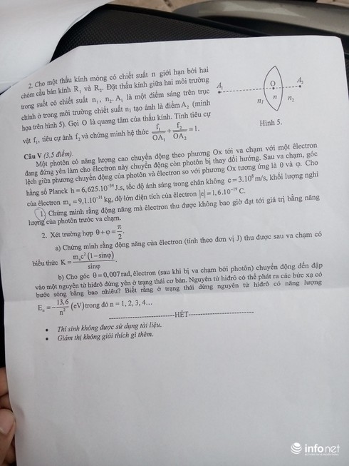 Đề thi học sinh giỏi quốc gia THPT 2016 ngày thứ 2 môn Toán, Lý, Sinh - ảnh 4