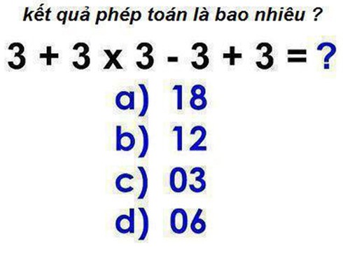 Chọn kết quả đúng của phép tính này không hề dễ! - ảnh 1