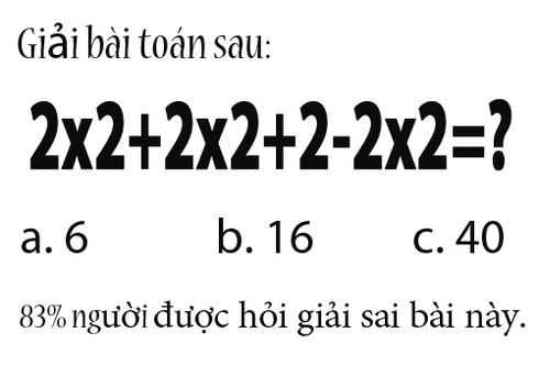 Thêm một bài toán thú vị nhiều người giải sai - ảnh 1