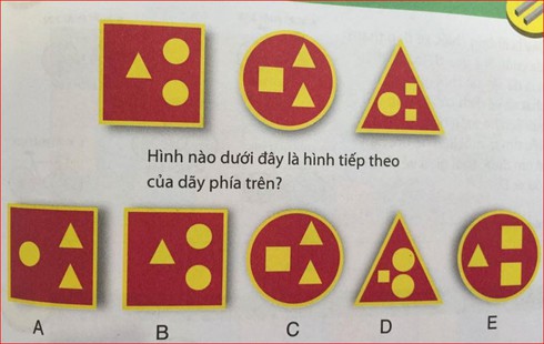 Bài toán hóc búa: Tìm hình phù hợp với quy luật - ảnh 1