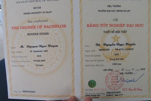Sinh viên hoang mang vì thông tin lạ trên bằng tốt nghiệp - ảnh 3