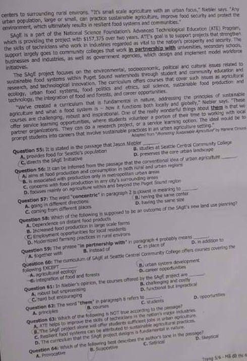 Đề thi tiếng Anh kỳ thi THPT quốc gia năm 2016 - ảnh 11