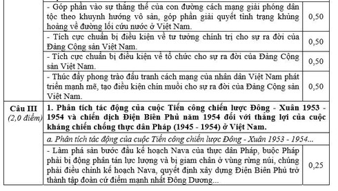 Đáp án môn Lịch sử chính thức kỳ thi THPT quốc gia 2016 - ảnh 3