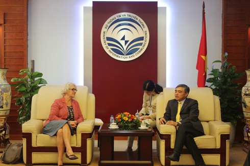 Thứ trưởng Nguyễn Minh Hồng tiếp đoàn công tác của Tập đoàn Bưu chính Pháp - ảnh 1