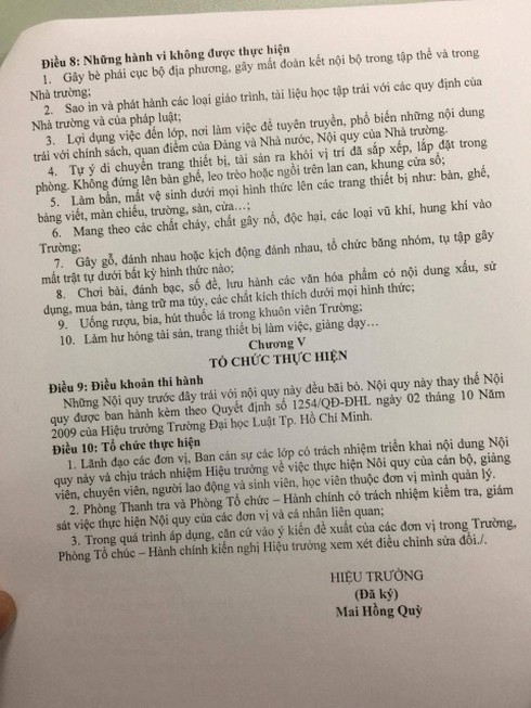 Sinh viên bị đình chỉ học vì mang tài liệu photo vào trường - ảnh 1