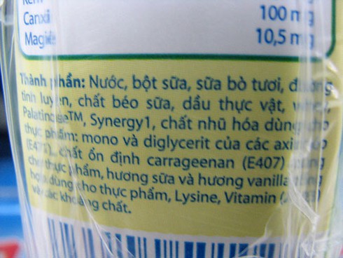 “Loạn” tên sữa nước