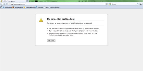 Lại sập mạng đặt vé tàu Tết