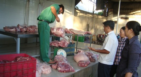 Gần 1/2 tấn thịt heo bẩn tuồn vào TP.HCM