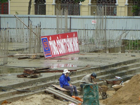 Trung tâm Hành chính Đà Nẵng: 3 năm chưa xong tầng hầm