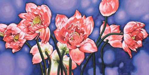 Họa sĩ Còm: Chán hí họa chuyển sang vẽ hoa